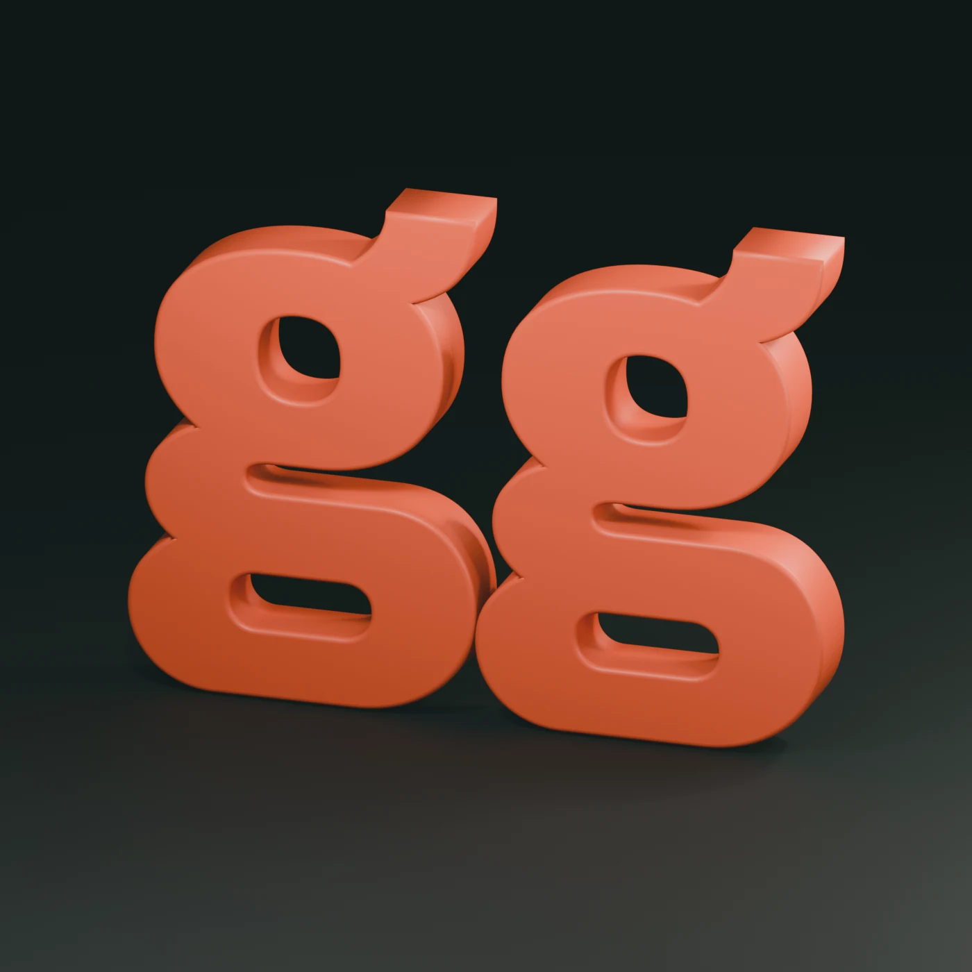 The finished coral GG.